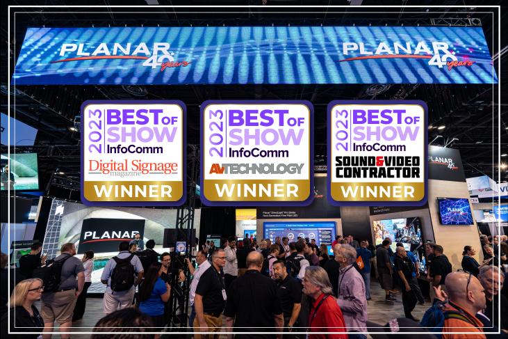 OD电竞PLANAR三款产品同时斩获InfoComm最佳展示奖